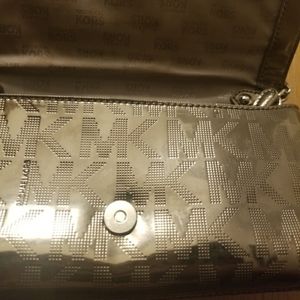 Michael Kors Silver Clutch